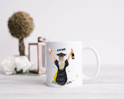 Personalisierte Tasse Schulabschluß, Geschenk Bachelor, Geschenk Master, Geschenk Doktor, Promotion Geschenk Tasse, Abitur, Abi, Berufsausbildung 2024