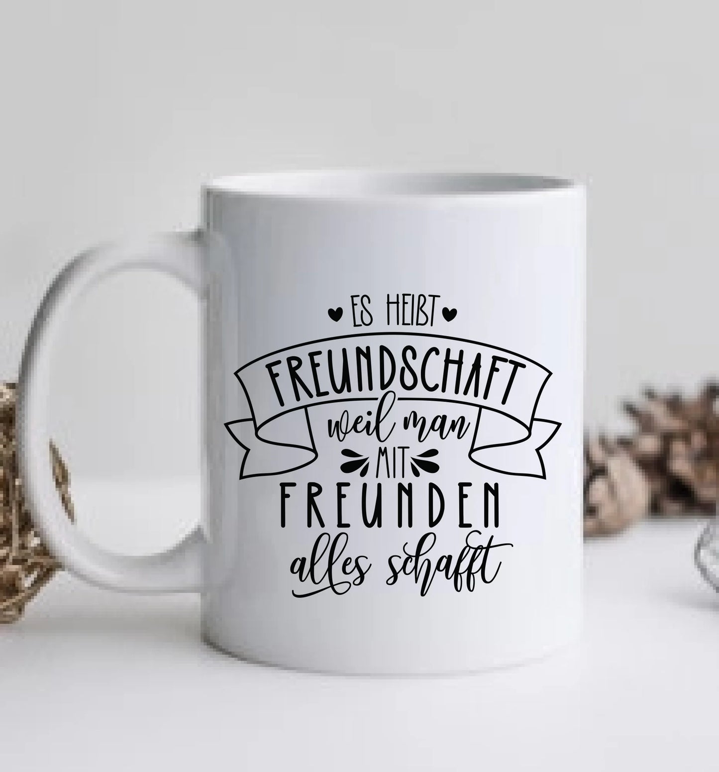 Geschenk Freundin personalisierte Tasse -  2 Beste Freundinnen Tasse - Geburtstagsgeschenk Frau, Weihnachtsgeschenk
