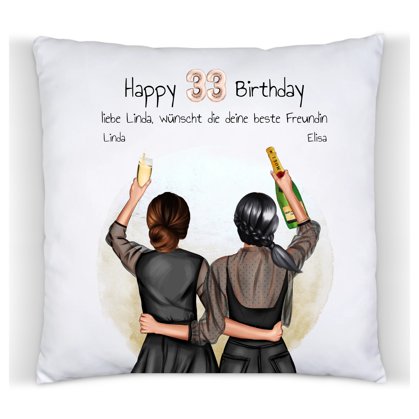 Geburtstagsgeschenk 21 Jahre personalisiertes Geschenk Kissen | Geschenk Freundin, Tochter, Schwester | Kollegin