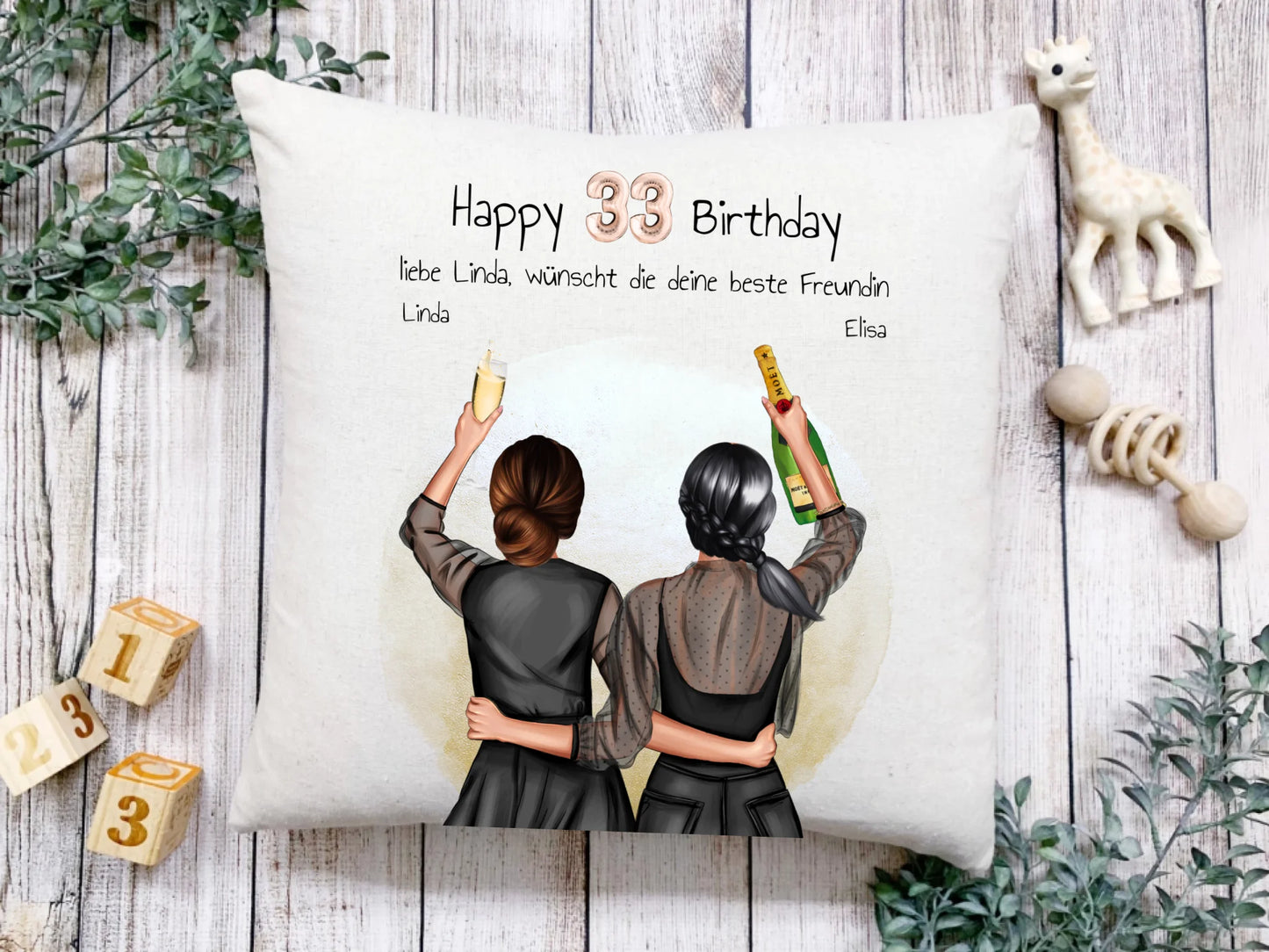 Geburtstagsgeschenk 21 Jahre personalisiertes Geschenk Kissen | Geschenk Freundin, Tochter, Schwester | Kollegin