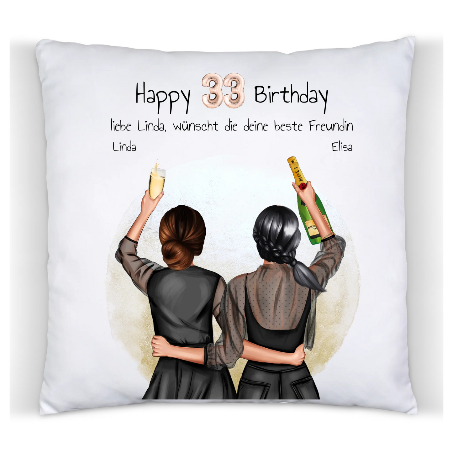 Geburtstagsgeschenk 21 Jahre personalisiertes Geschenk Kissen | Geschenk Freundin, Tochter, Schwester | Kollegin