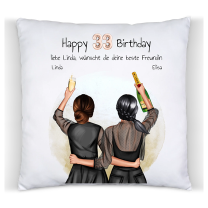 Geburtstagsgeschenk 21 Jahre personalisiertes Geschenk Kissen | Geschenk Freundin, Tochter, Schwester | Kollegin