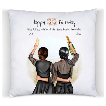 Geburtstagsgeschenk 21 Jahre personalisiertes Geschenk Kissen | Geschenk Freundin, Tochter, Schwester | Kollegin