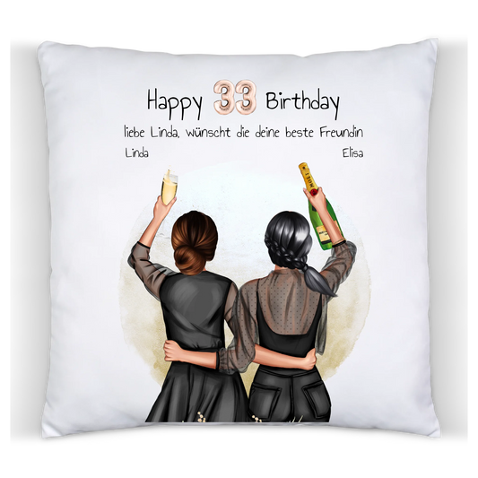 Geburtstagsgeschenk 21 Jahre personalisiertes Geschenk Kissen | Geschenk Freundin, Tochter, Schwester | Kollegin
