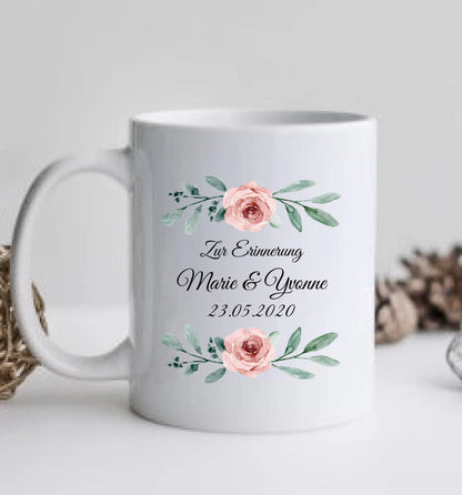 Geschenk Trauzeugin - Brautgeschenk - Hochzeitsgeschenk - Personalisierte Hochzeitstasse - Geschenk Braut - Geschenkidee Kaffeebecher