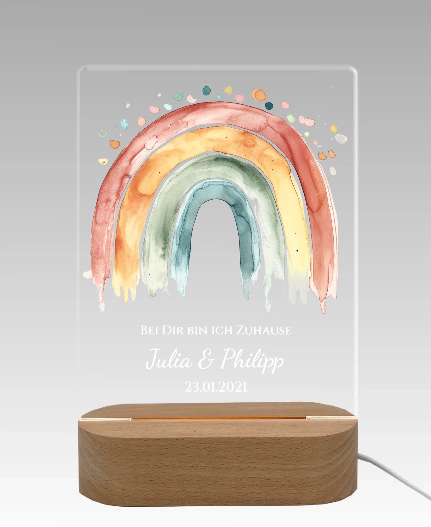 Licht aus - grauer Hintergrund