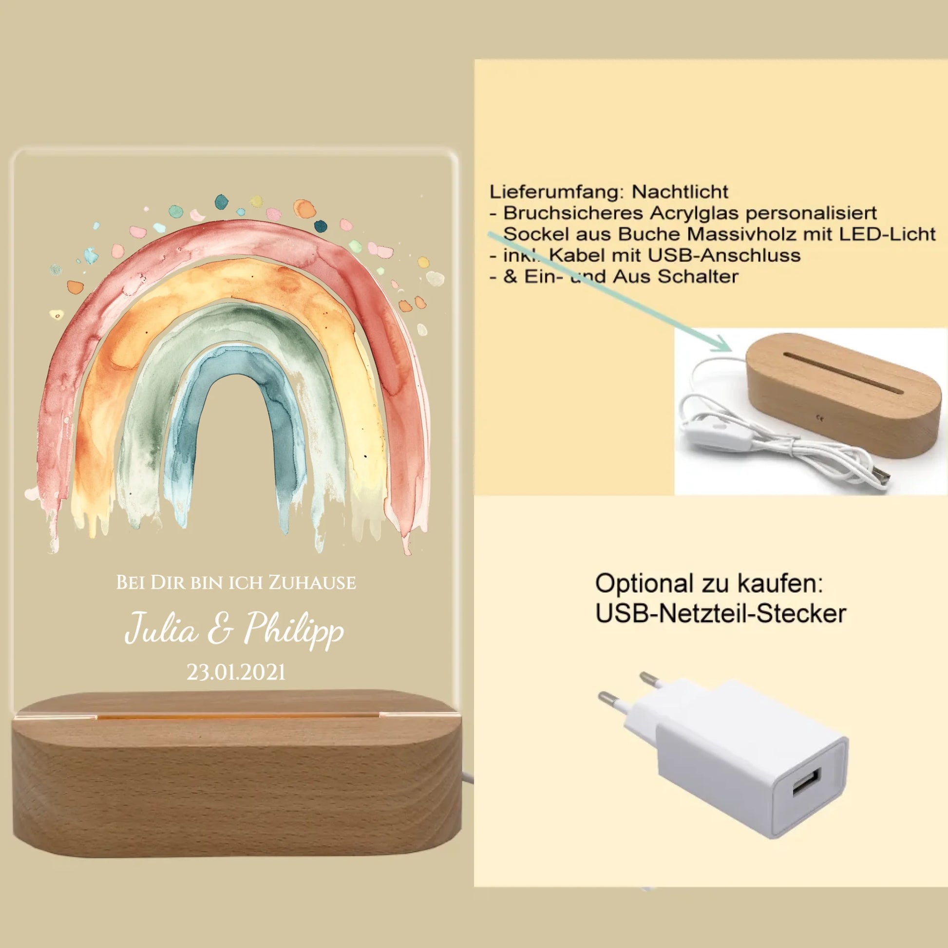 Produktinfo rechteckiges 3