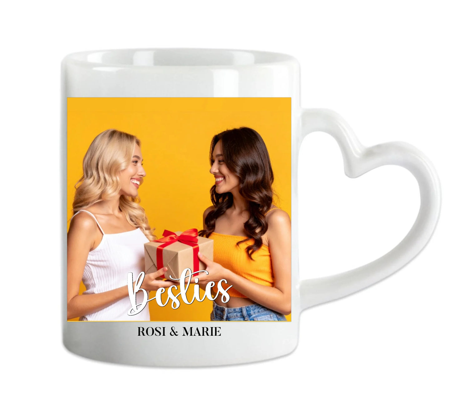 "Besties" Tasse - Beste Freundin Tasse personalisiert
