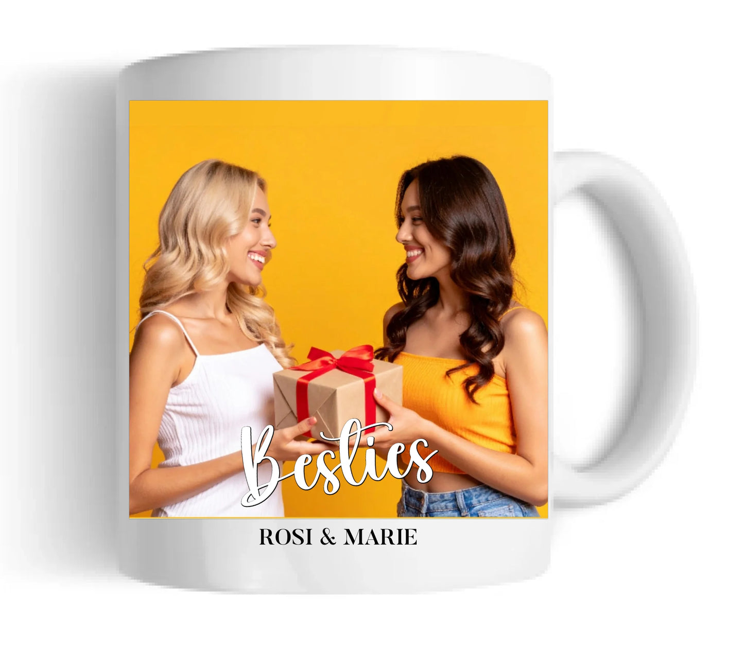 "Besties" Tasse - Beste Freundin Tasse personalisiert