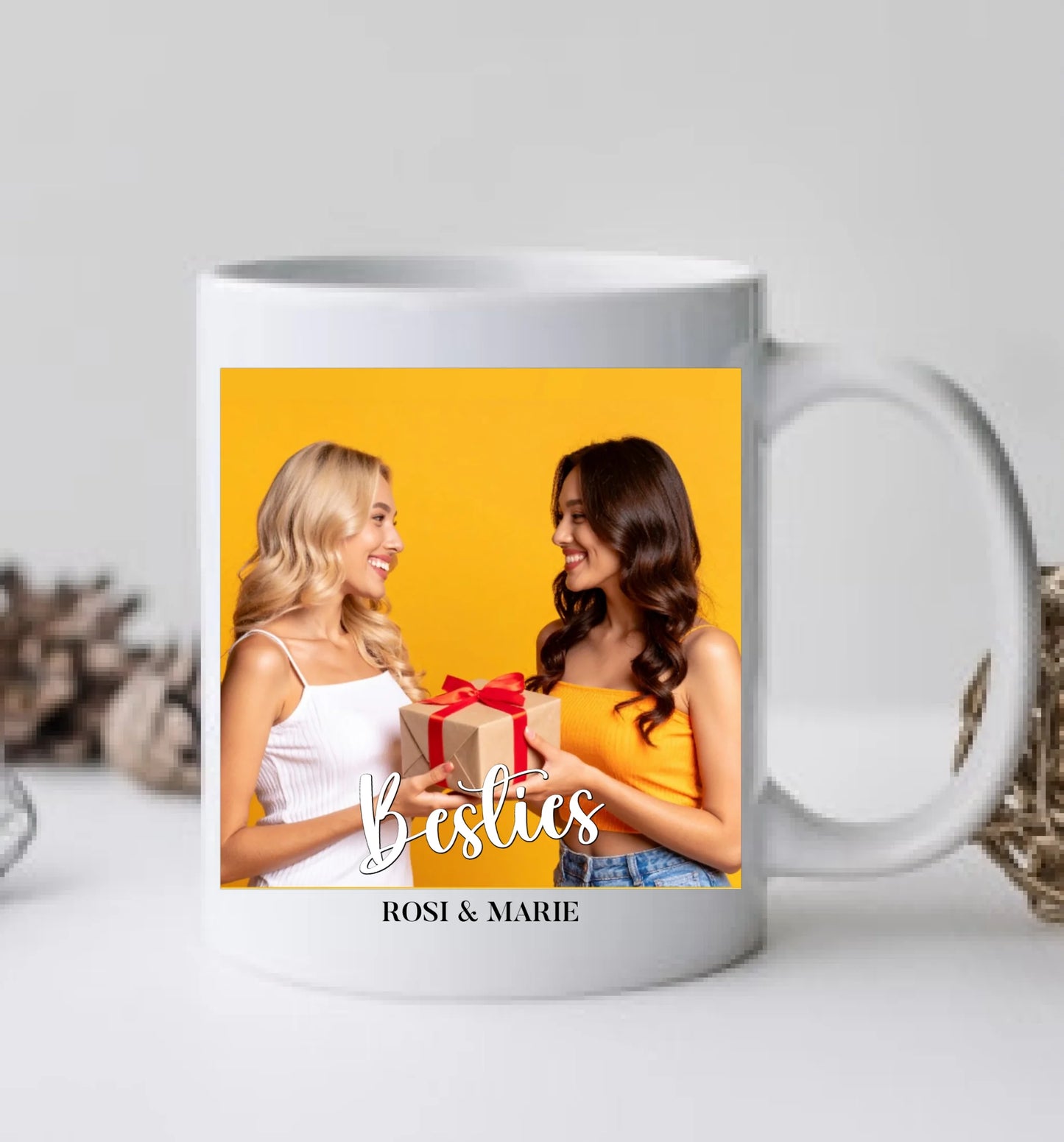 "Besties" Tasse - Beste Freundin Tasse personalisiert