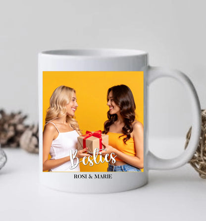"Besties" Tasse - Beste Freundin Tasse personalisiert