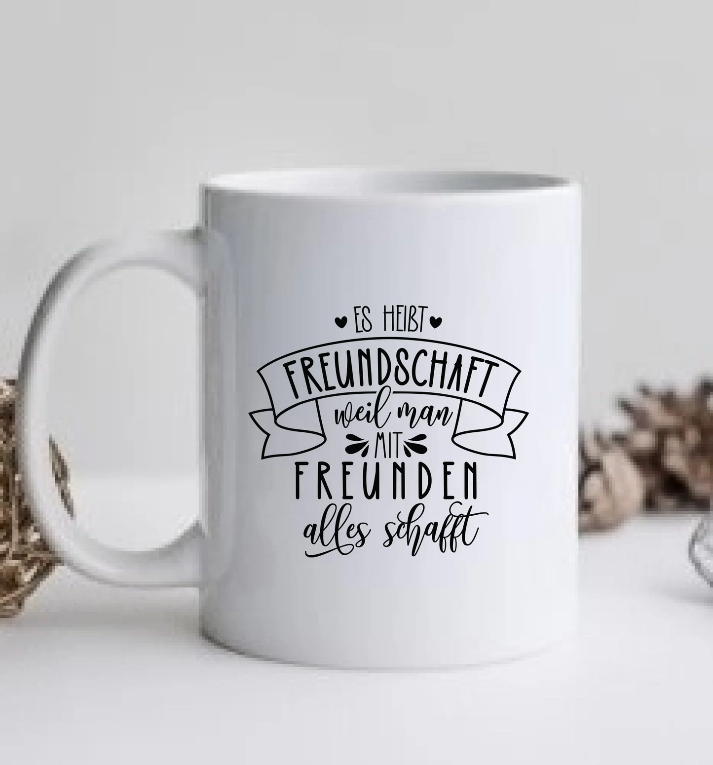 Fototasse mit eigenen Bild und Spruchauswahl als Geburtstagsgeschenk / Ostergeschenk & Weihnachtsgeschenk