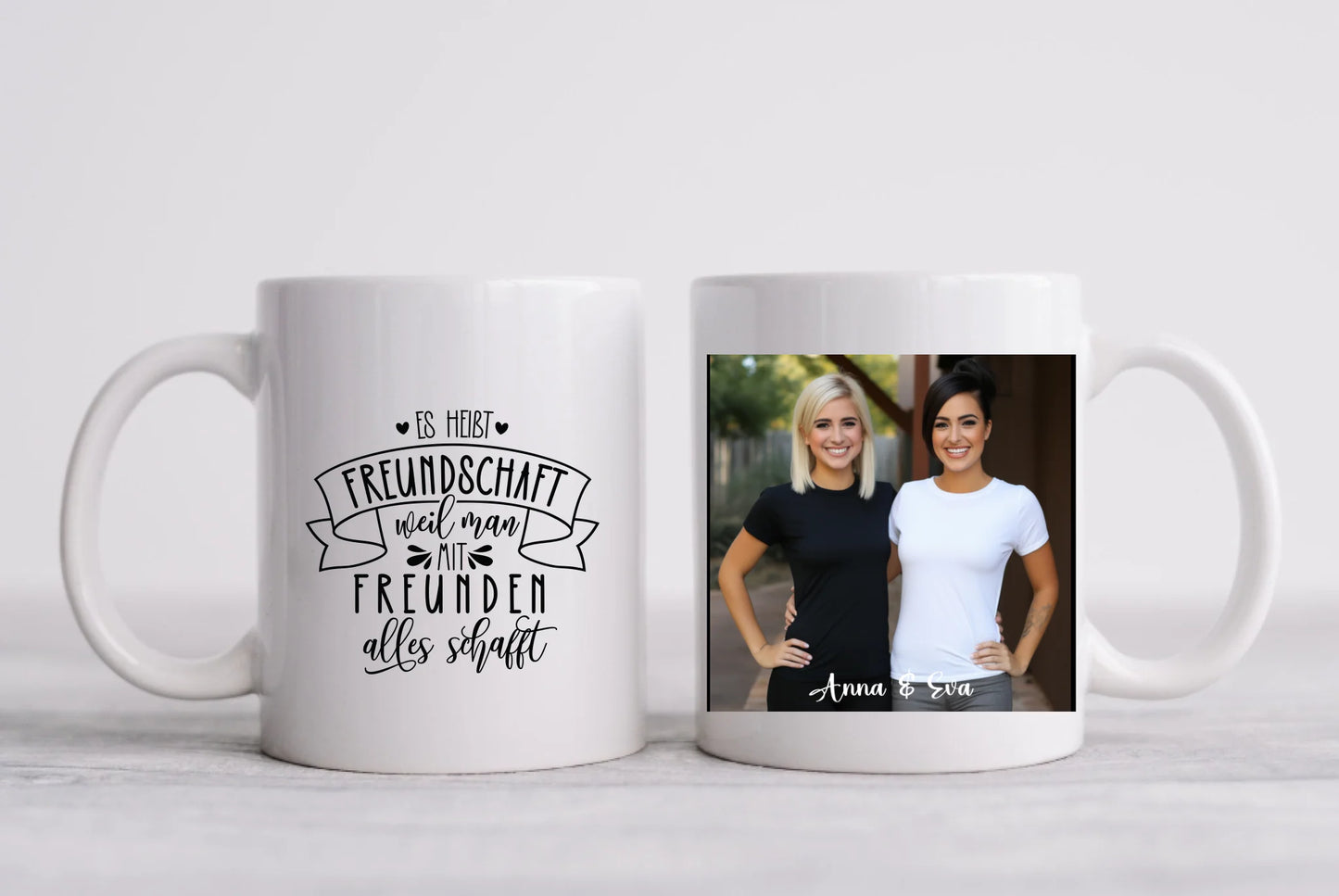 Fototasse mit eigenen Bild und Spruchauswahl als Geburtstagsgeschenk / Ostergeschenk & Weihnachtsgeschenk