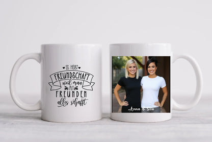 Fototasse mit eigenen Bild und Spruchauswahl als Geburtstagsgeschenk / Ostergeschenk & Weihnachtsgeschenk