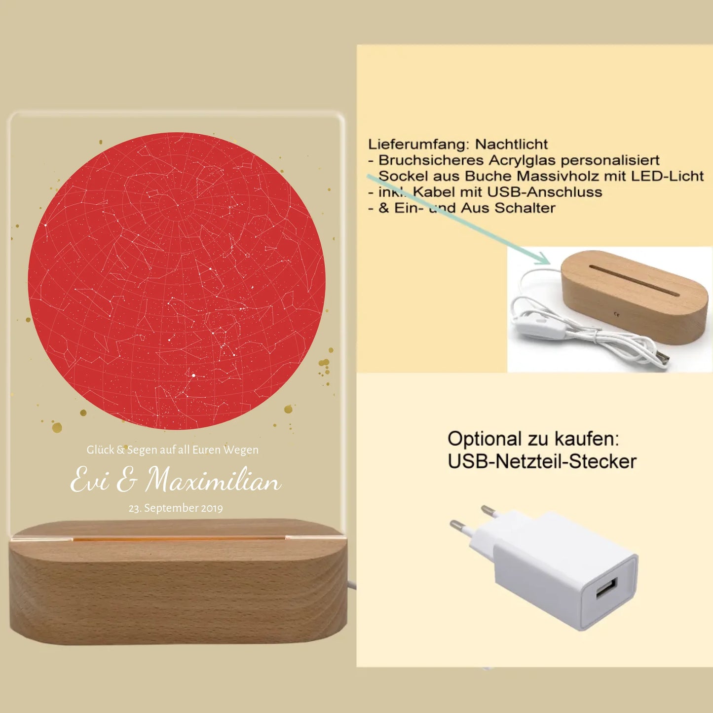 Produktinfo rechteckiges 3