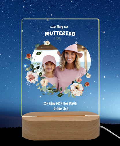 Licht an Nachthimmel