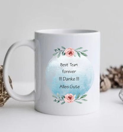 2 Beste Krankenschwester Team Tasse, Personalisierter Kaffeebecher, Geschenkidee Kollegin, Tassendruck, Ostern, Pflegerin, Ärztin