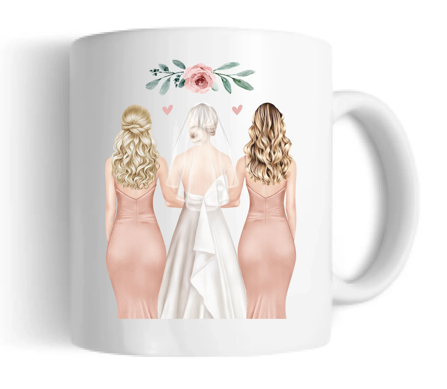 2 Trauzeuginnen Personalisierte Tasse Geschenk Brautgeschenk - Hochzeitsgeschenk