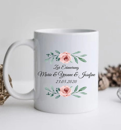 2 Trauzeuginnen Personalisierte Tasse Geschenk Brautgeschenk - Hochzeitsgeschenk