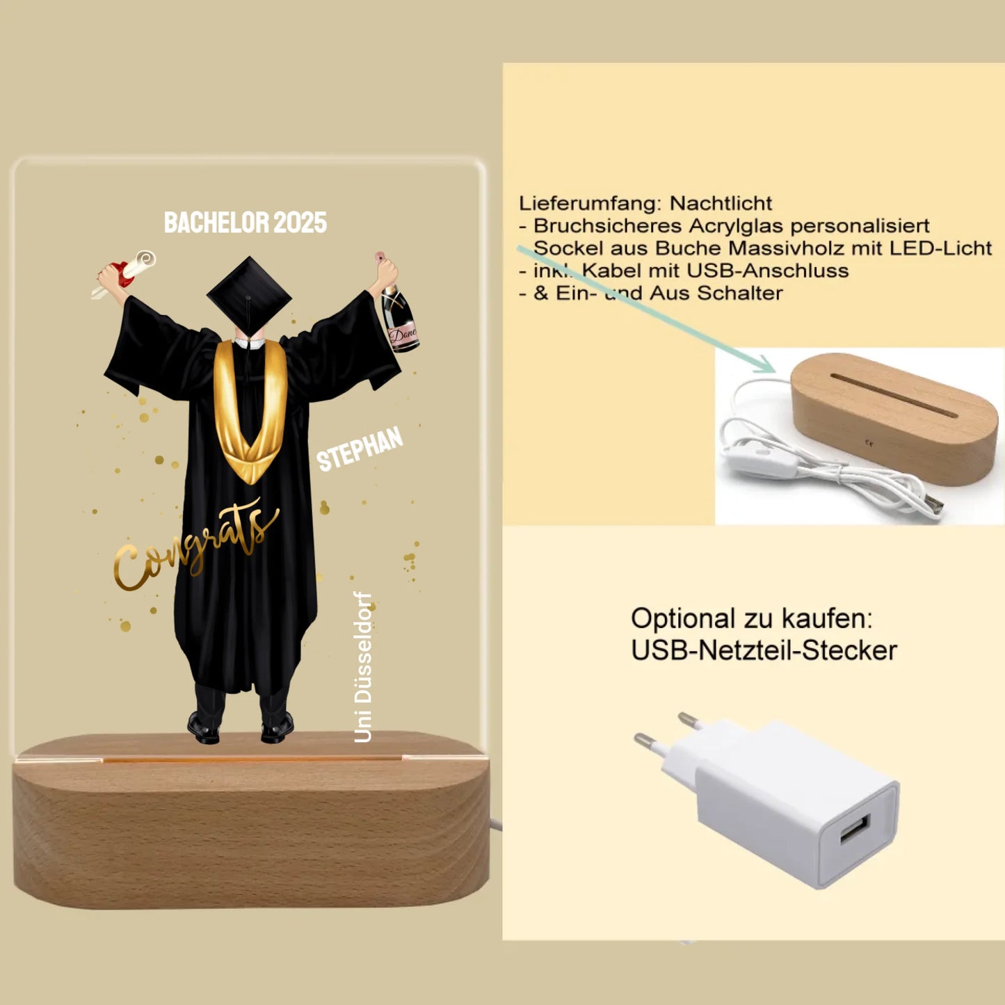 Produktinfo rechteckiges 3