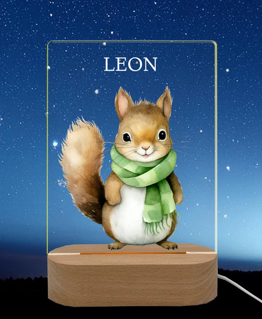 Licht an Nachthimmel