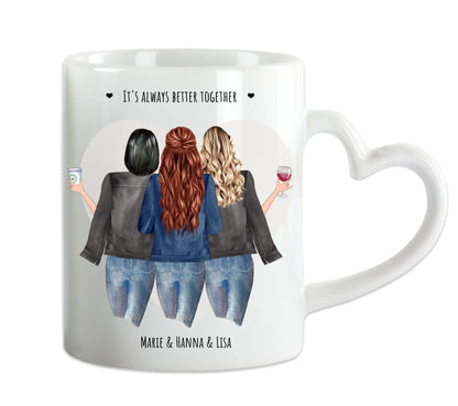 Personalsierte Tasse - Geschenk Freundin,  Geburtstagsgeschenk & Freundschaftsgeschenk