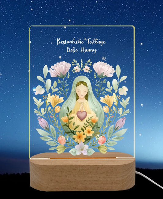 Licht an Nachthimmel