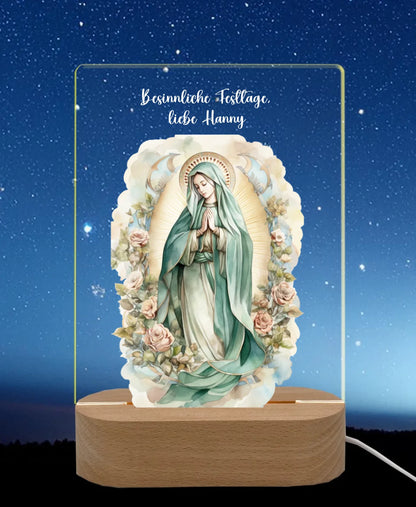 Licht an Nachthimmel