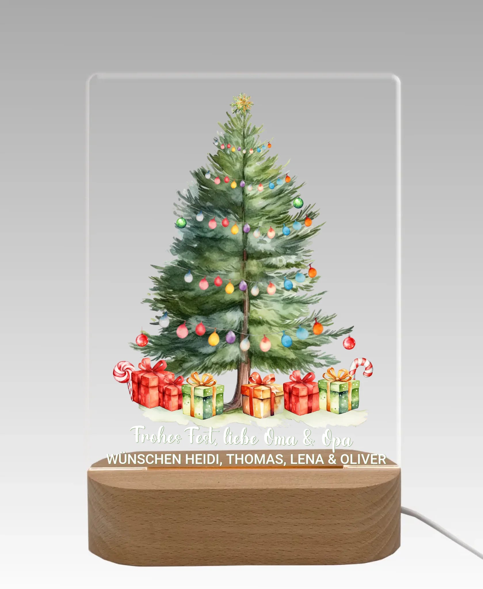 Licht aus - grauer Hintergrund