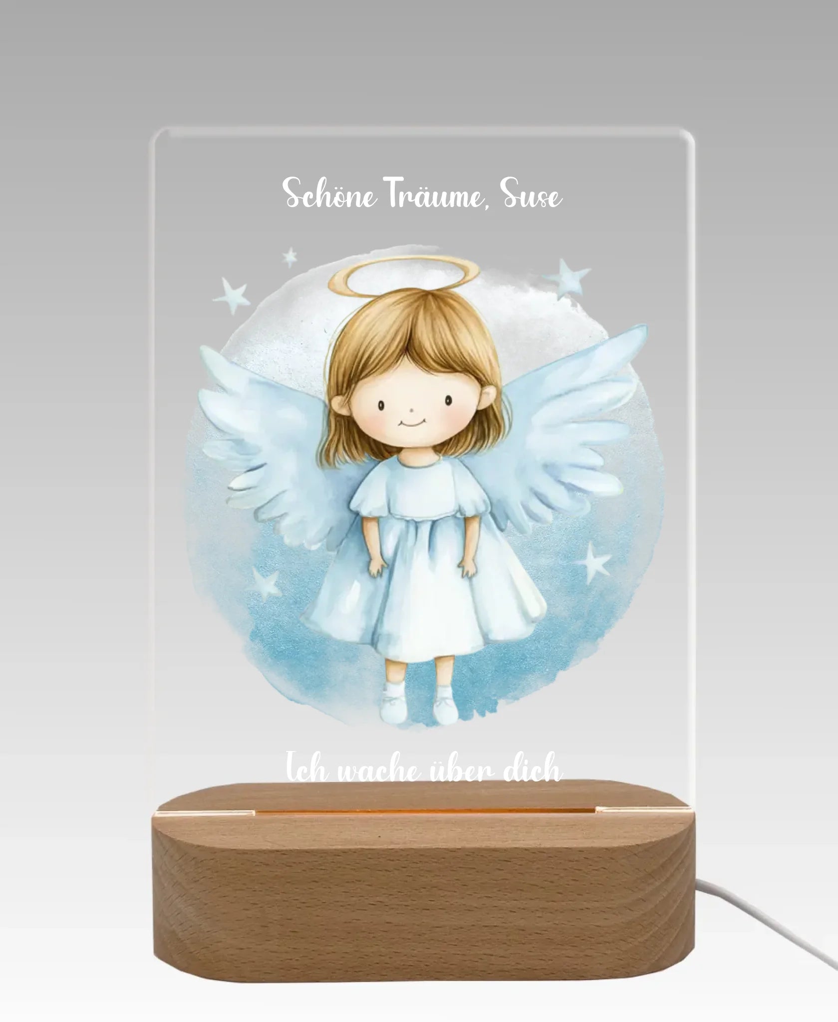 Licht aus - grauer Hintergrund