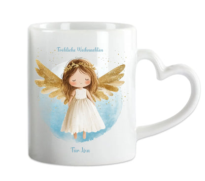 "Schutzengel" Tasse - Personalisierte Tasse mit Engel und Namen für Kinder