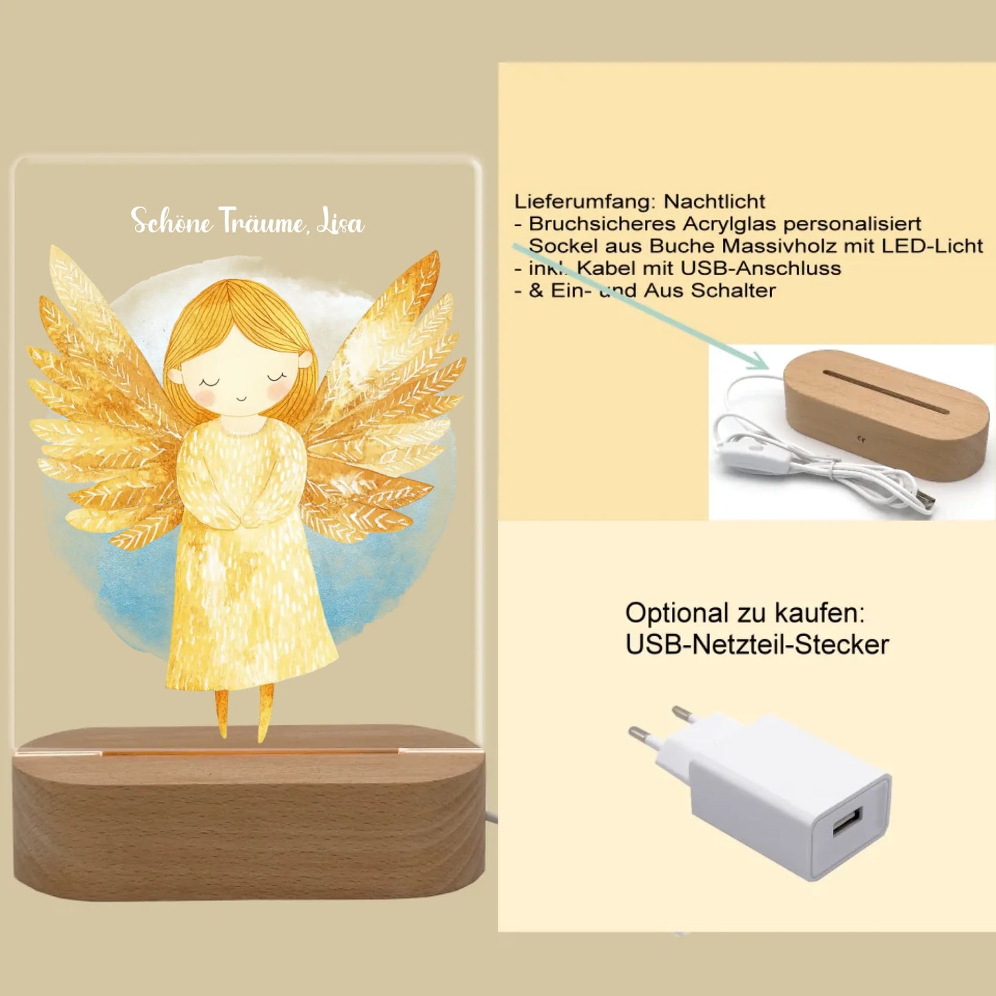 Produktinfo rechteckiges 3