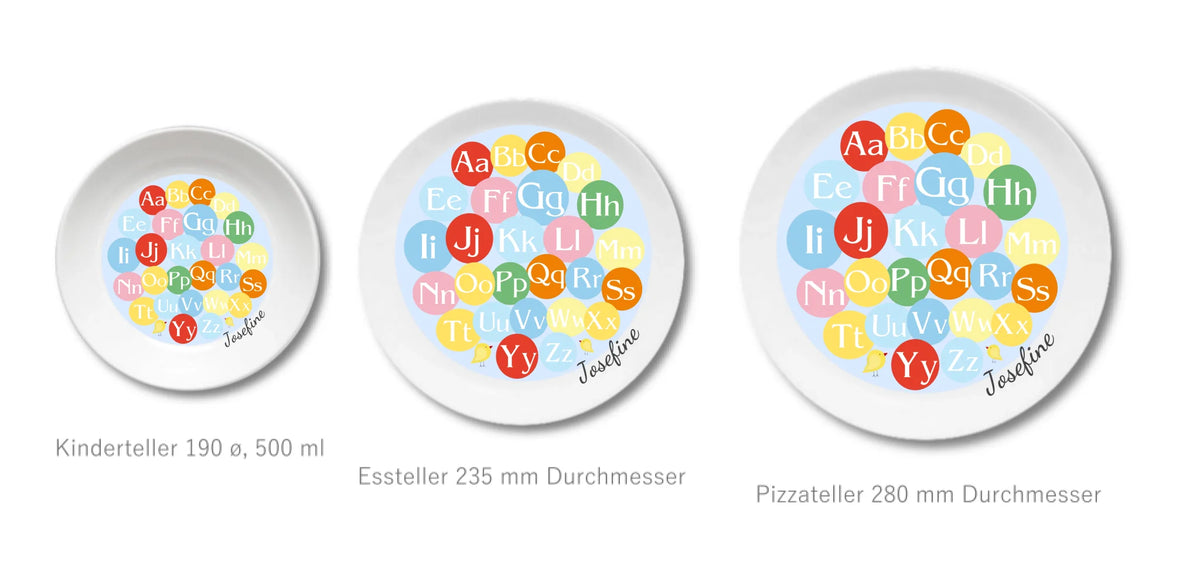 Kinderteller + flacher + Pizzateller