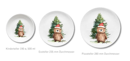 Kinderteller + flacher + Pizzateller