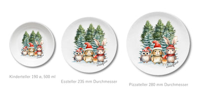 Kinderteller + flacher + Pizzateller