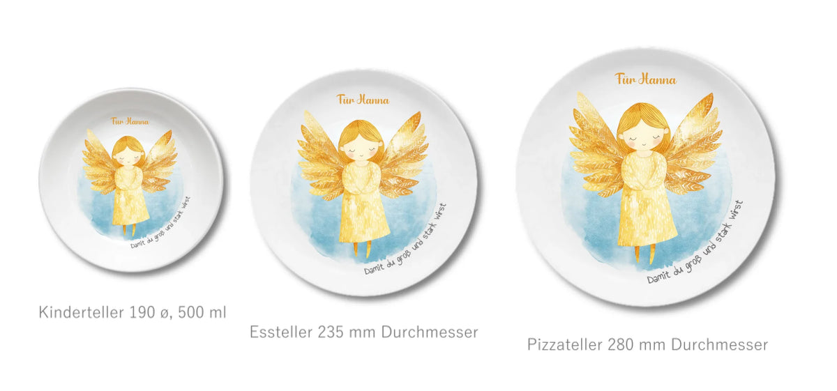 Kinderteller + flacher + Pizzateller