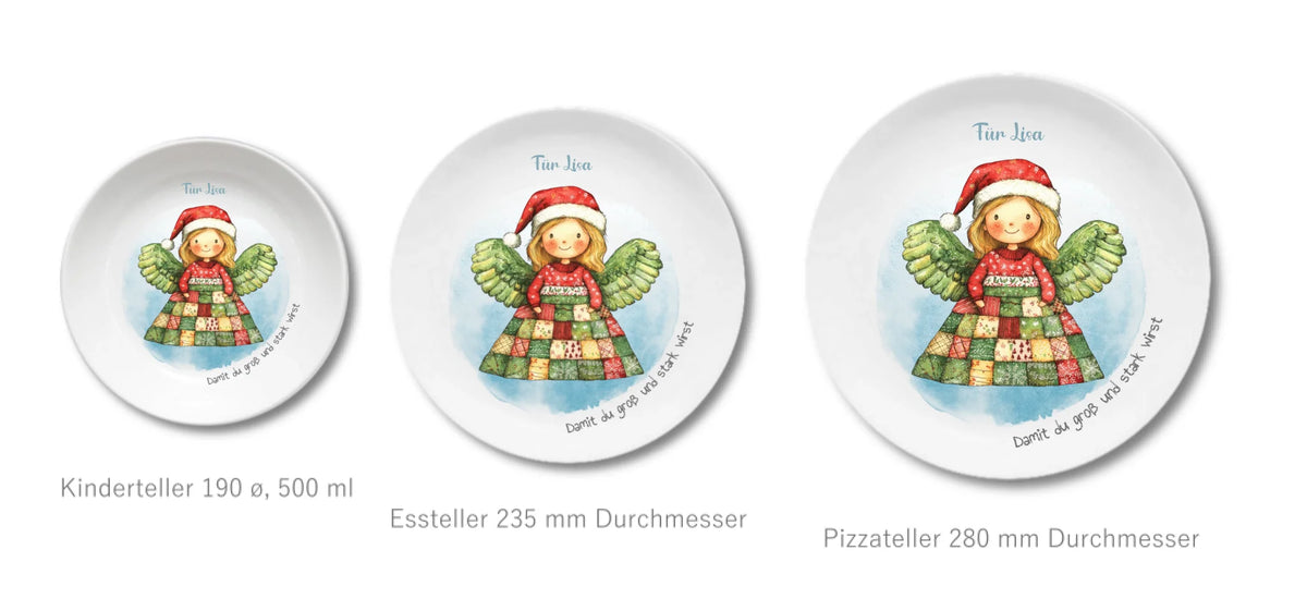 Kinderteller + flacher + Pizzateller