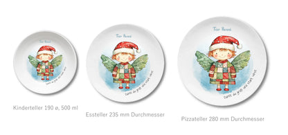 Kinderteller + flacher + Pizzateller
