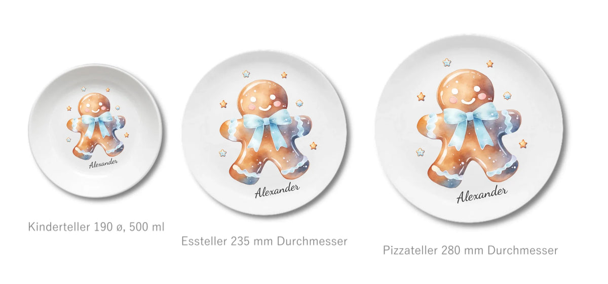 Kinderteller + flacher + Pizzateller