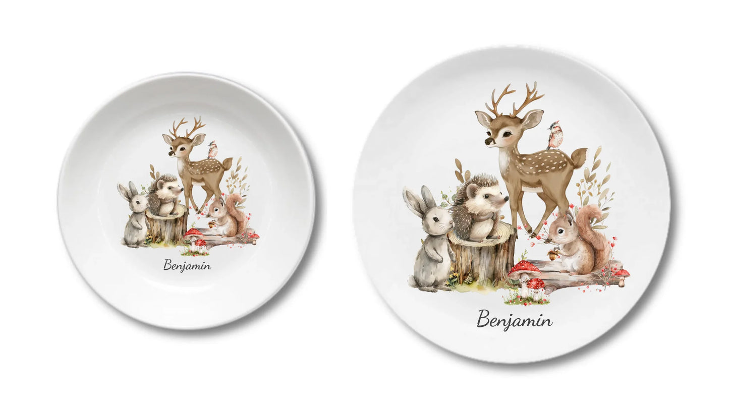 Kinderteller + flacher Teller