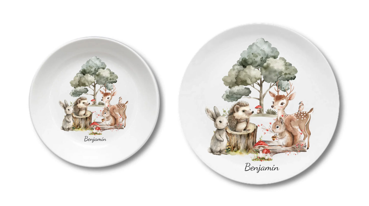 Kinderteller + flacher Teller