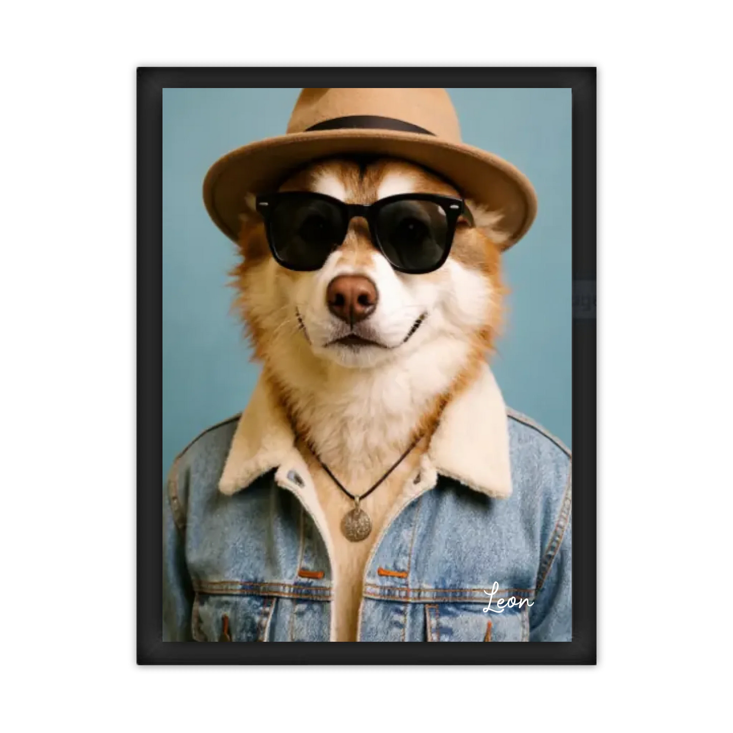 Hund Portrait - Hundeposter personalisiert - Weihnachtsgeschenk & Geburtstagsgeschenk