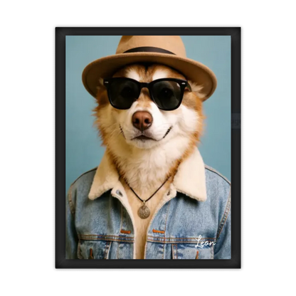 Hund Portrait - Hundeposter personalisiert - Weihnachtsgeschenk & Geburtstagsgeschenk