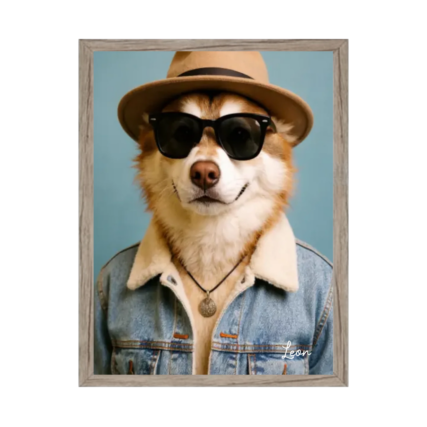 Hund Portrait - Hundeposter personalisiert - Weihnachtsgeschenk & Geburtstagsgeschenk