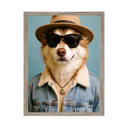 Hund Portrait - Hundeposter personalisiert - Weihnachtsgeschenk & Geburtstagsgeschenk