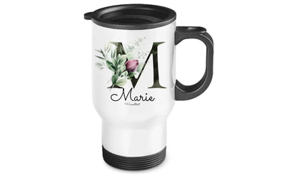 Personalisierter Becher aus Edelstahl mit Monogramm, Namen und Text