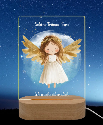 Licht an Nachthimmel