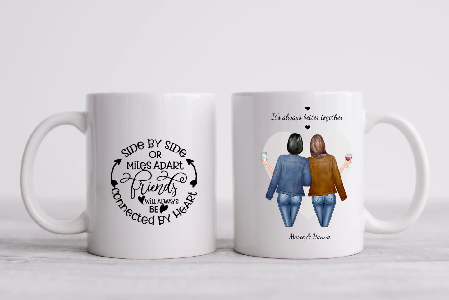 Beste Freundin Tasse personalisiert, Geburtstagsgeschenk Freundin, Familie, Schwester, Kollegin
