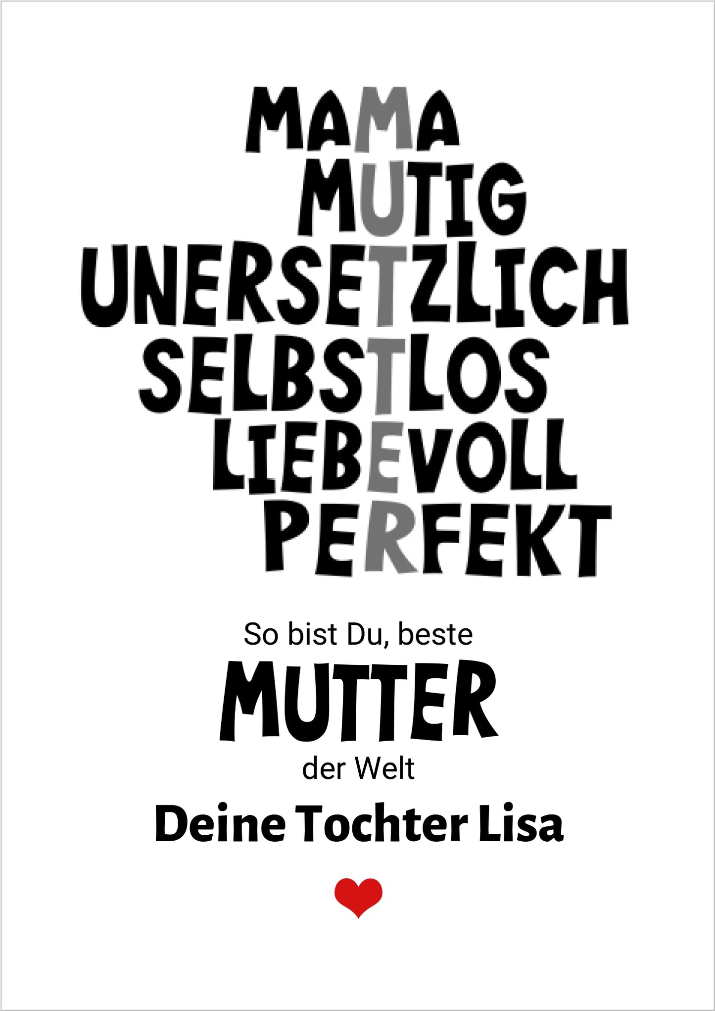 Muttertagsgeschenk "Definition Mama" Poster Geschenk personalisiert | Geburtstagsgeschenk | Zeitraum-Kunstdrucke