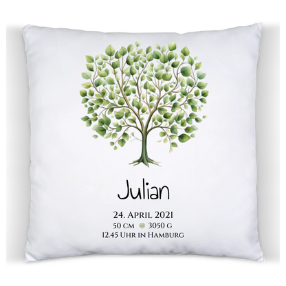 Personalisiertes Poster zur Geburt & Taufe mit Lebensbaum - Geschenkidee